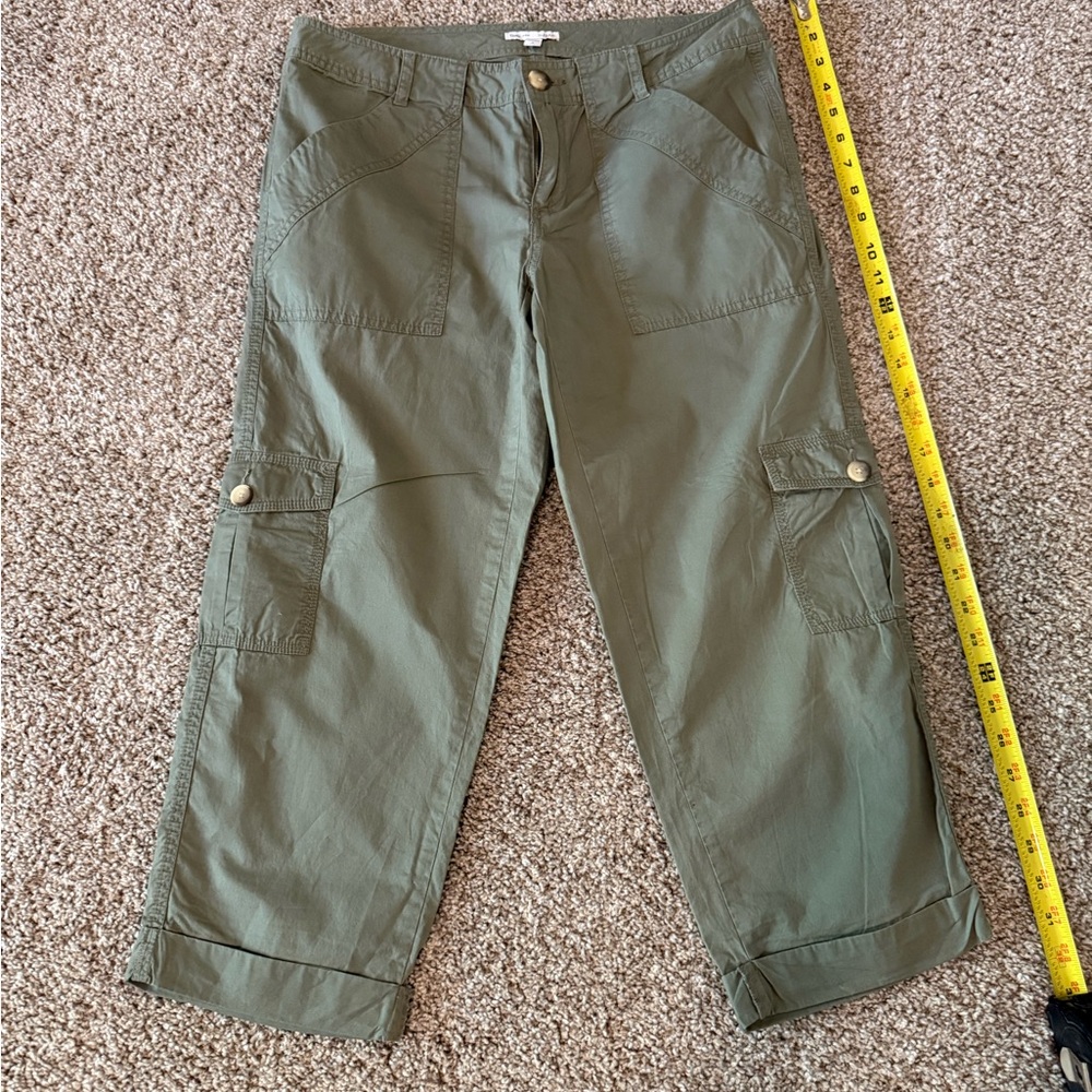 GAP Factory Olive Cropped Cargo Pants